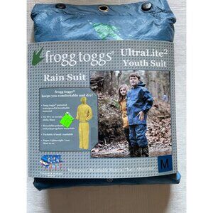 Frogg Toggs UltraLite2 Youth Rain Suit Medium Royal Blue Waterproof Breathable M
